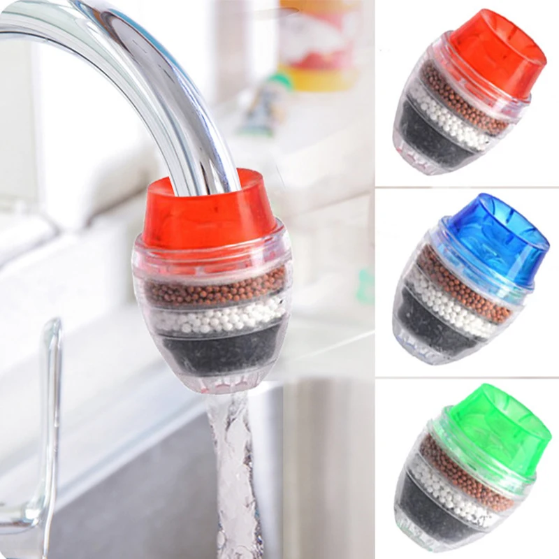 Home Convenient Faucet Water Filter PP+PVC Material Water Purifier Anti Splash A