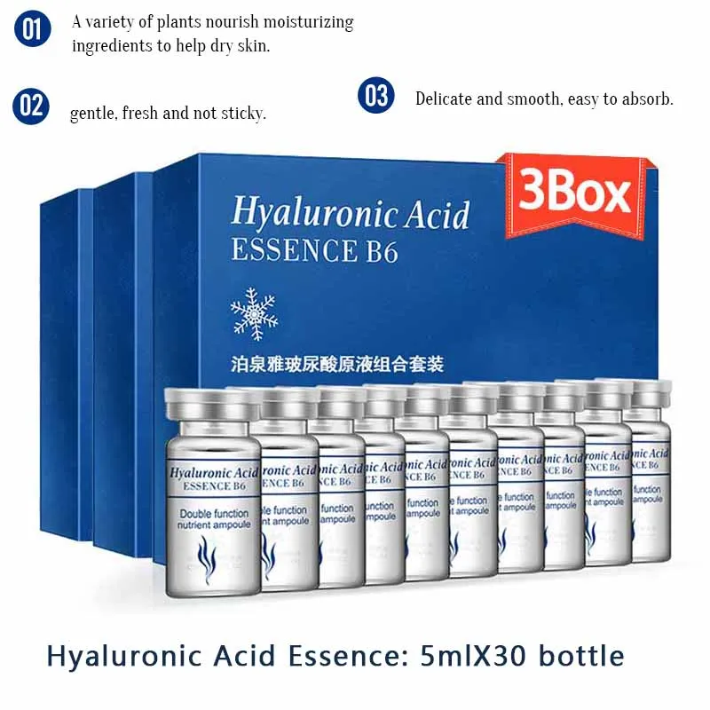 Hyaluronic Acid Facial Essence Set Moisturizing Hydrating Serum Facial Skin Care