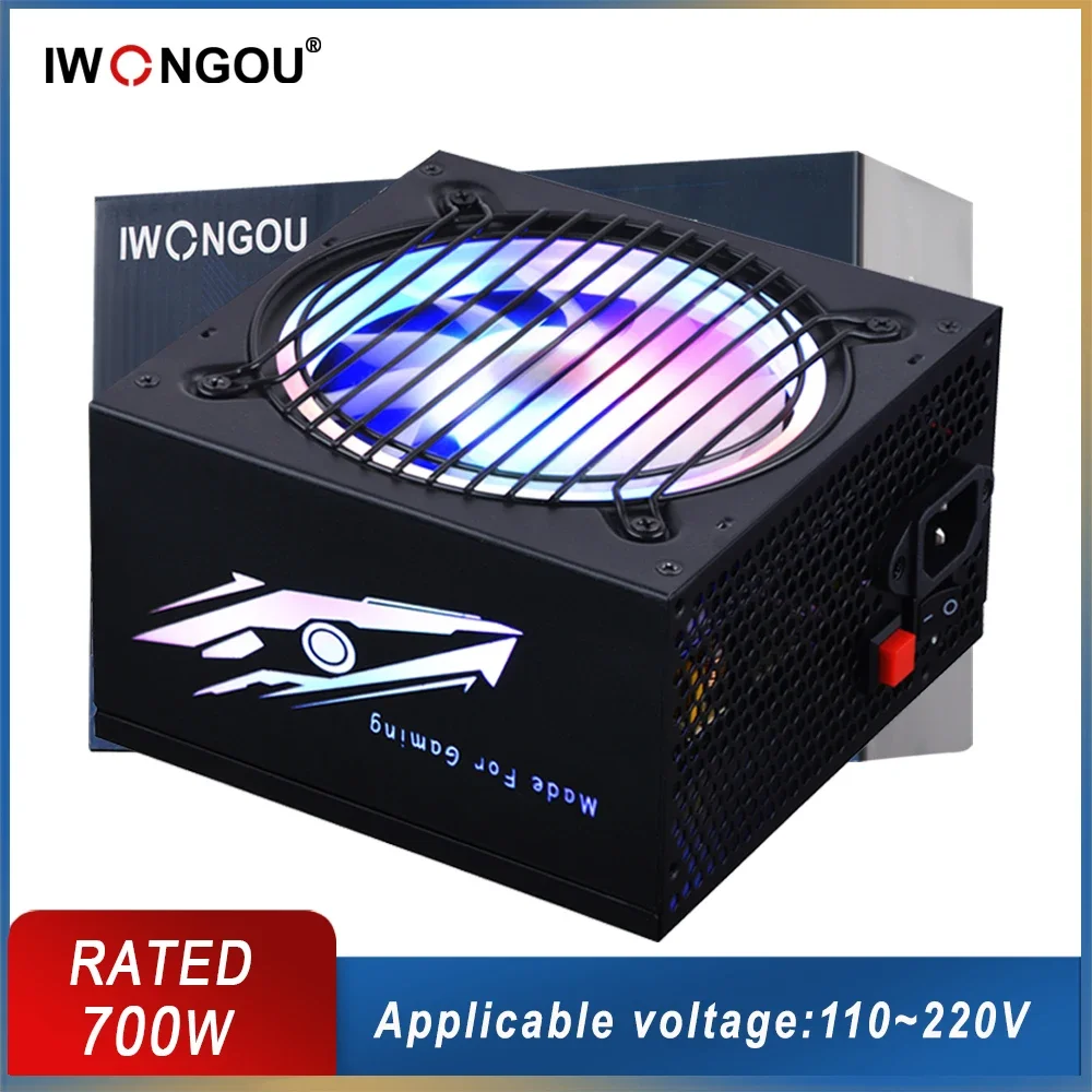 IWONGOU Power Supply for PC 300W 400W 500W 600W Pc Font 110V/220V Active PFC Pic
