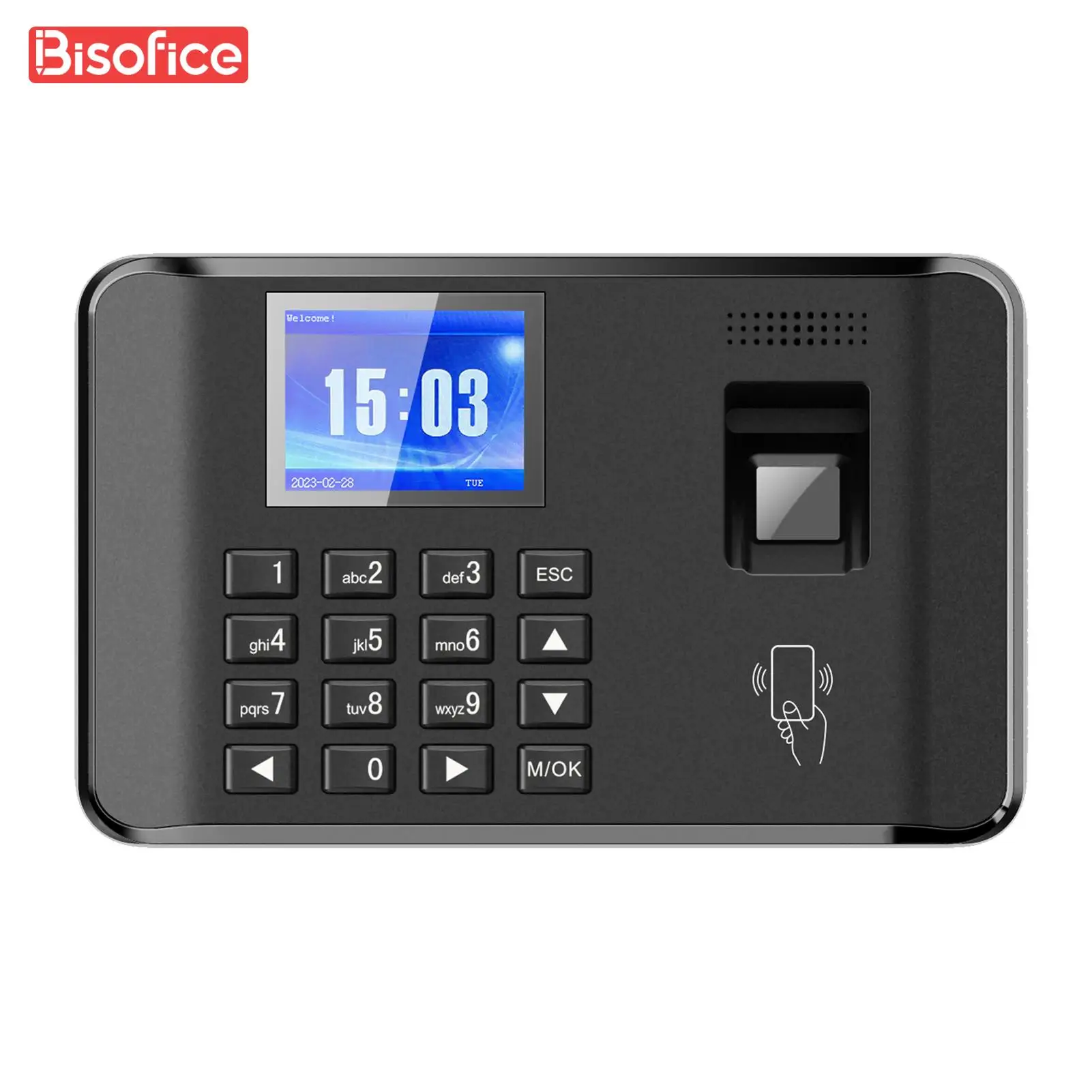 Intelligent Biometric Fingerprint Password Attendance Machine Time Clock Employe