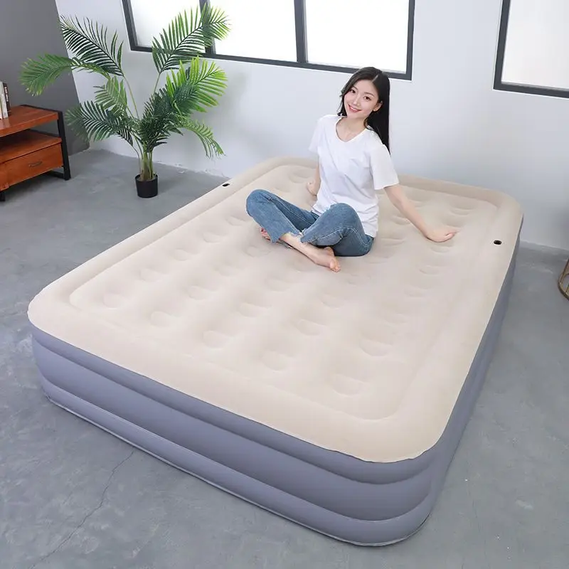 Interior Air Mattress Built in Pump Glamping Mats PVC Inflatable Blow Up Sleepin