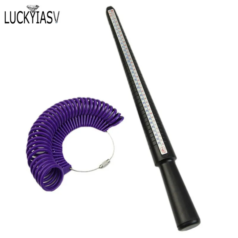 Jewellery Tools Ring Size Mandrel Stick Finger Gauge Ring Sizer Measuring Jewelr