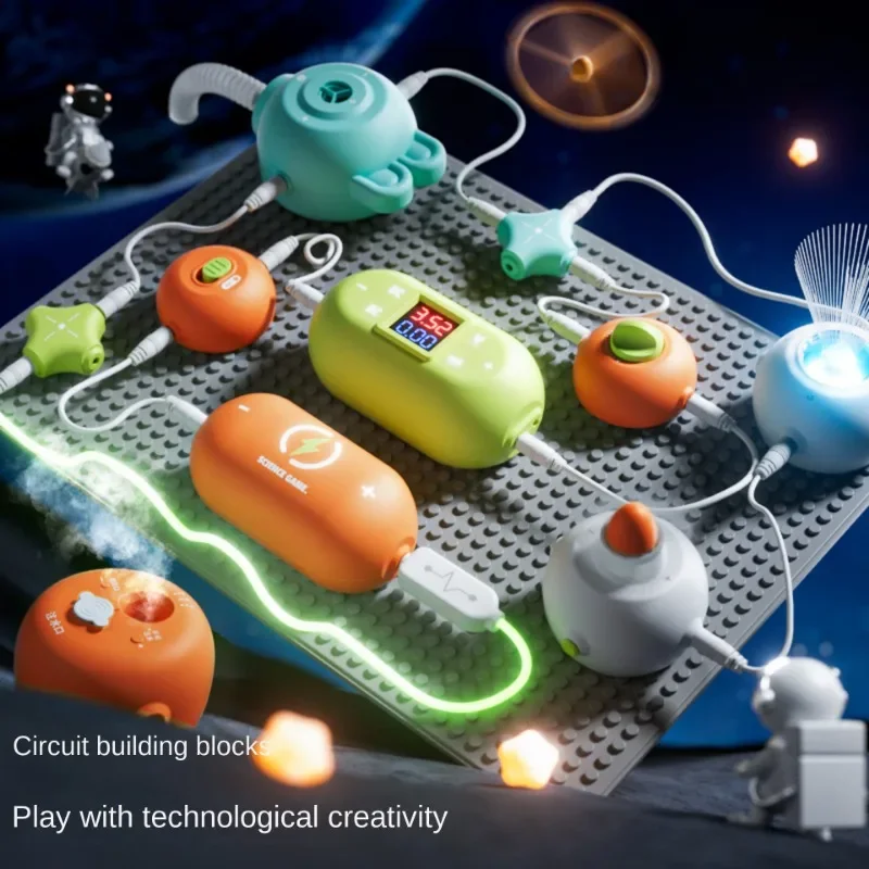 Kids Circuit Blocks Science Toy Electronic Circuit Educational Toys For Childen 