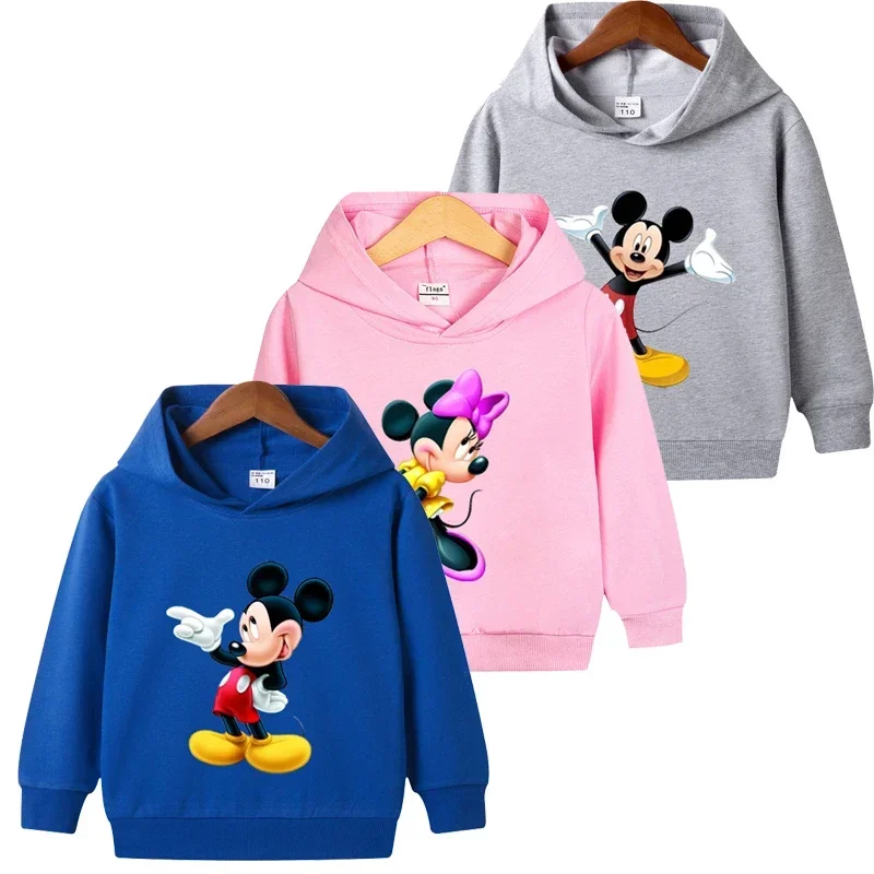 Kids Clothes Boys Girls Minnie Mickey Sweatshirts Baby Boys Girls Pullover Hoodi