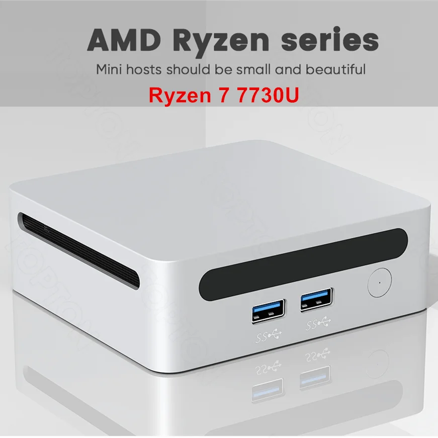 Kingnovy New Mini PC AMD Ryzen 7 7730U R9 5900HX Windows 11 2xDDR4 2xNVMe Gaming