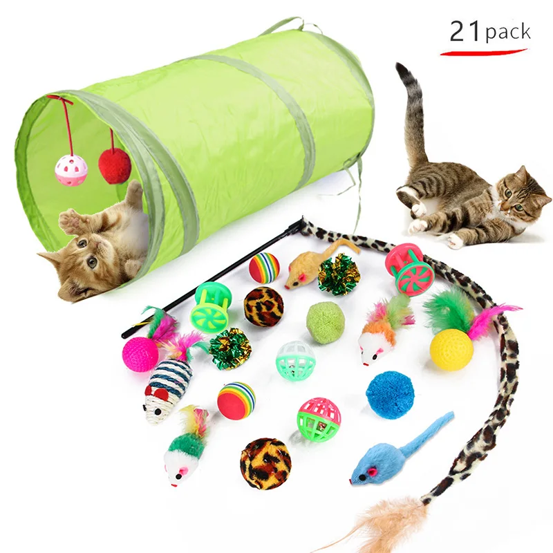 Kitten Toys Variety Pack-Pet Cat Toys Combination Set Cat Toy Funny Cat Stick Si
