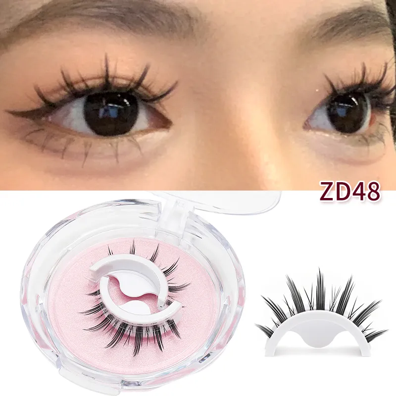 Korean Self Adhesive Eyelashes Natural Lashes Reusable Eyelashes Supplies Manga 