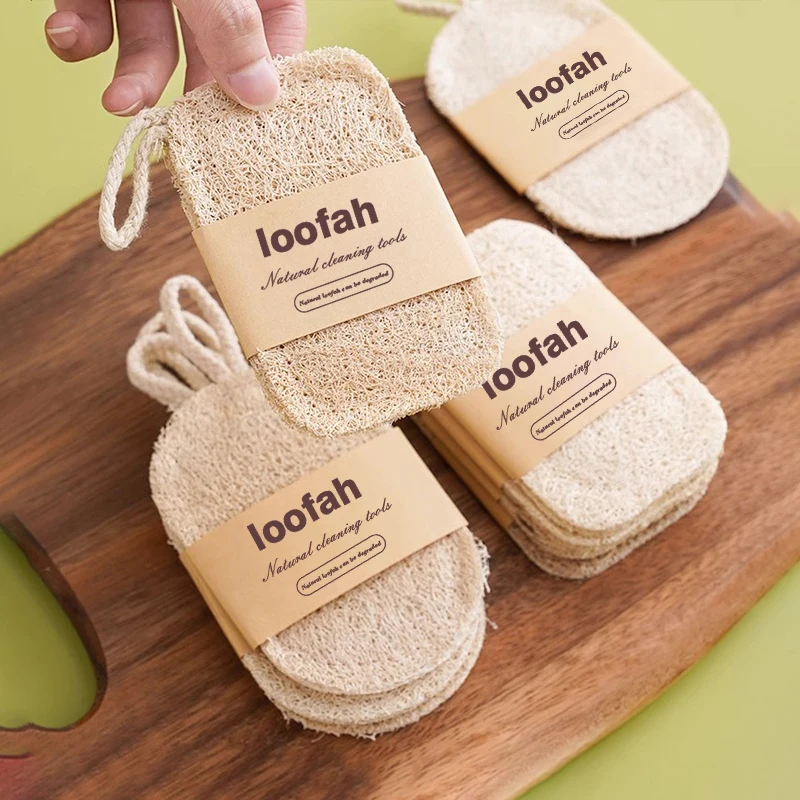 Loofah dish towel does not hurt the pan sponge, oil stain removing cloth, silk g
