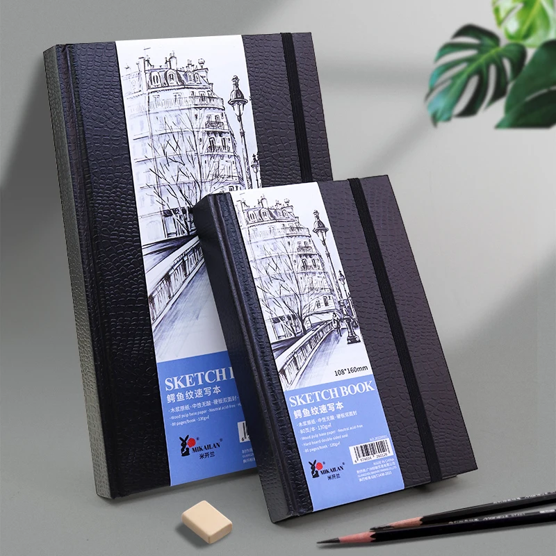 MIKAILAN SketchBook Hand Sketching Drawing Notebook Journal Planner For Student 