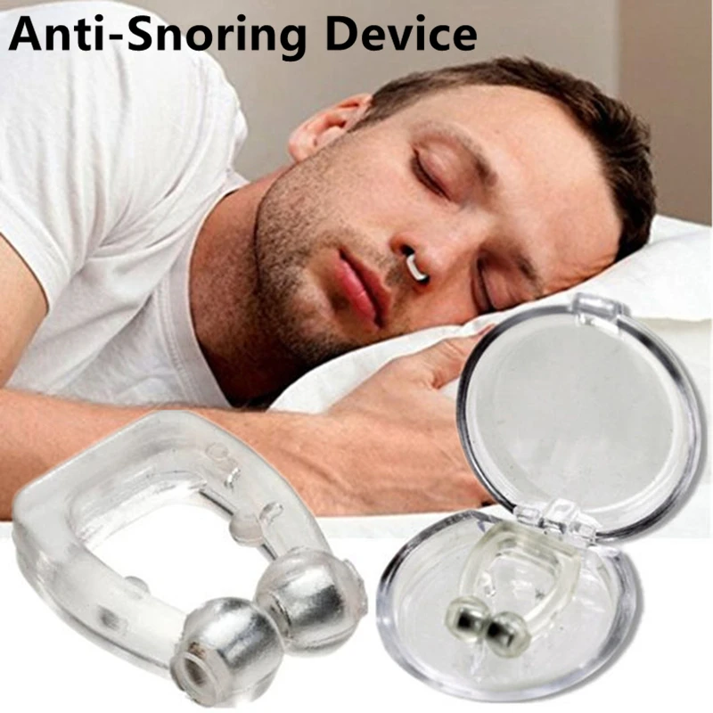 Magnetic Anti Snore Device Stop Snoring Nose Clip Easy Breathe Improve Sleeping 