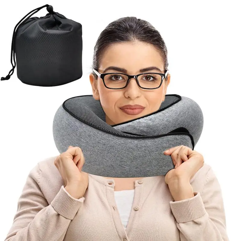 Memory Foam Neck Pillow Cervical Vertebra Travel Portable Noon Break Aircraft U 