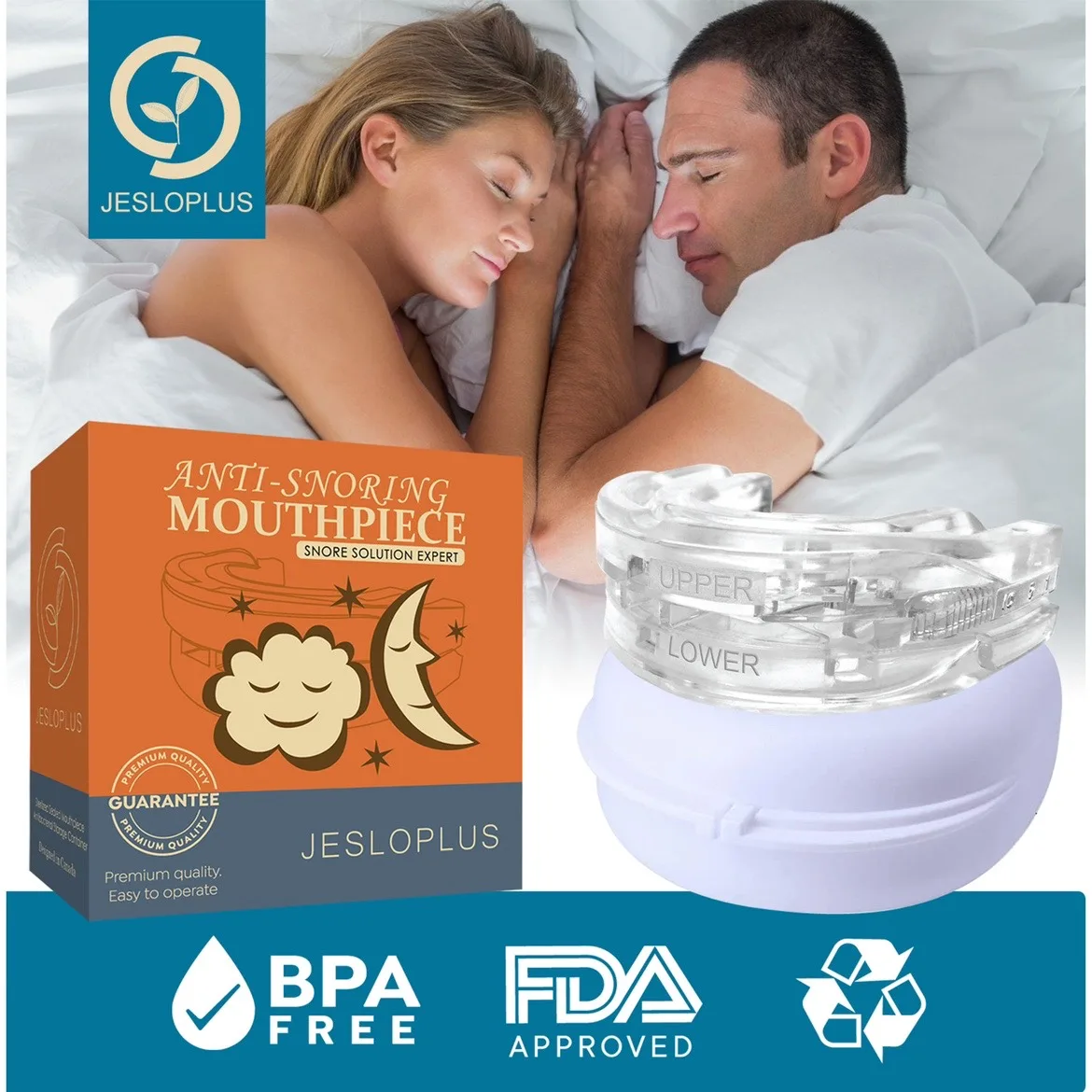Mouthguar Anti-Snoring Bruxism Mouth Guard Improve Sleeping Aid Apnea Guard Teet