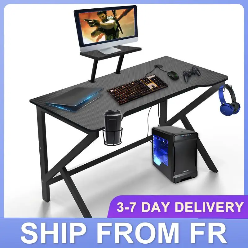 Multifunctional Computer Desk Non-slip Waterproof Gaming Table With Computer Scr