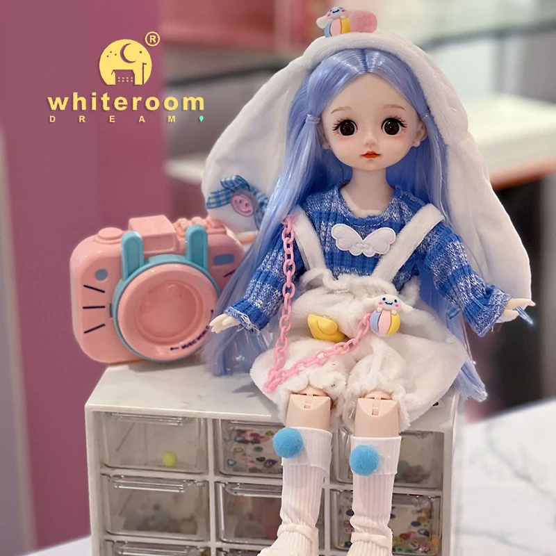 New 30cm BJD Doll High Beauty Asian Girl Toy For Chilren Retro Classic Wedding D