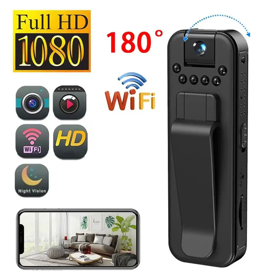 New WIth Wifi 1080P Body Mini Camera Portable Small Digital Video Recorder Polic