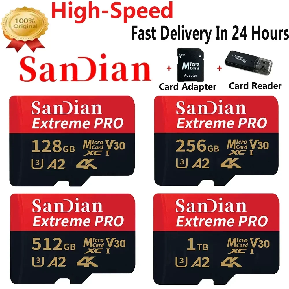 Original SD Card 1TB Large Capacity Memory Cards 256GB Micro Mini TF Card 512GB 