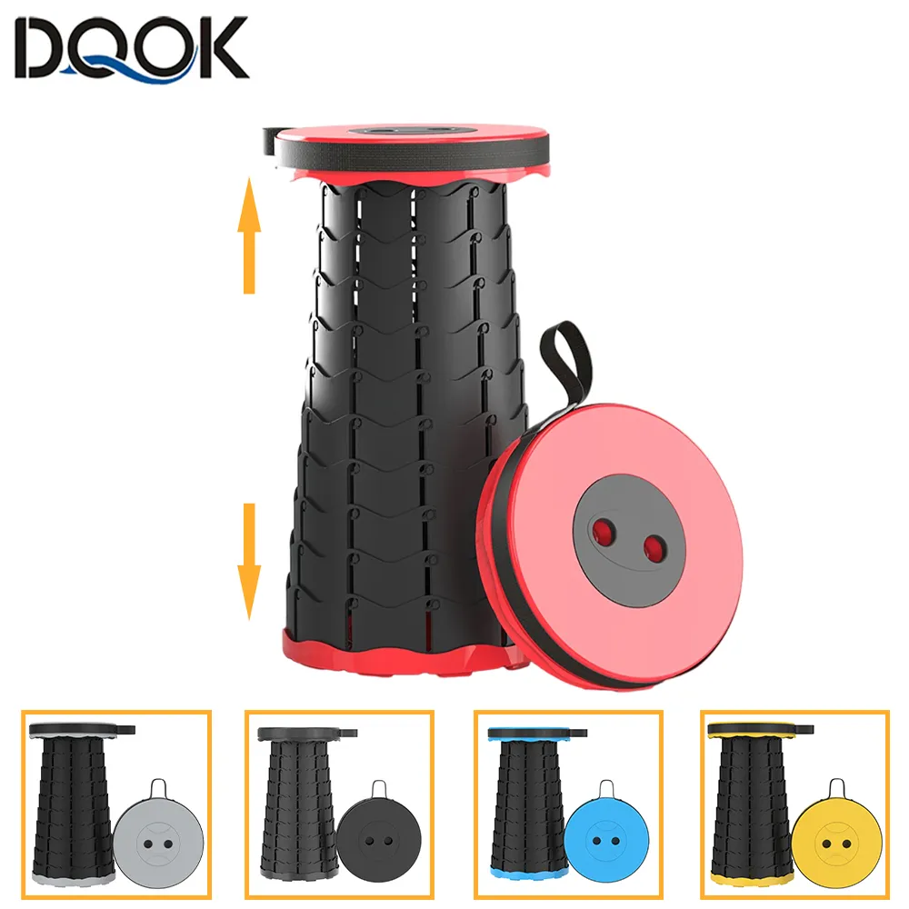 Outdoor Furniture Retractable Stool Chairs Portable Stool Lounge Folding Chair C