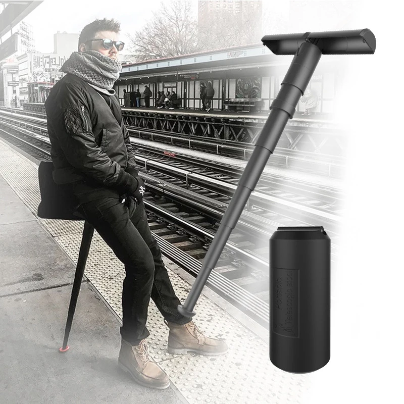 Outdoor Portable Retractable Stool Queuing Artifact Travel Queuing Telescopic St