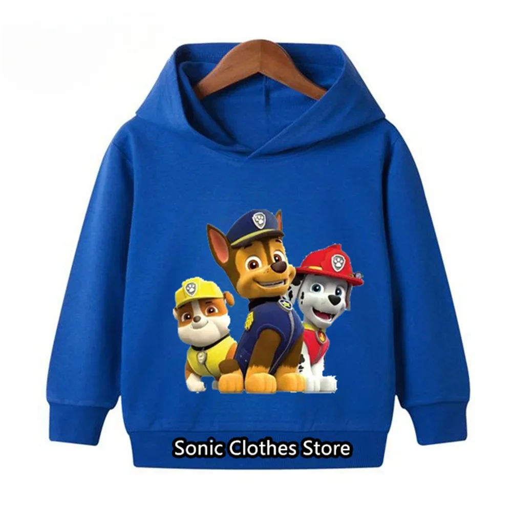 Paw Patrols Anime Figure Patrol Canine Dog Kids Hoodies Spring and Fall Fashion 