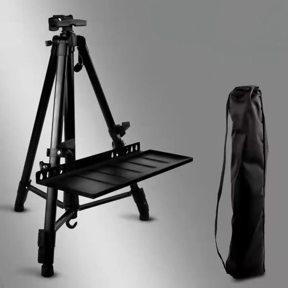 Portable Metal Sketch Easel Stand 50-150CM Adjustable Foldable Travel Aluminum A