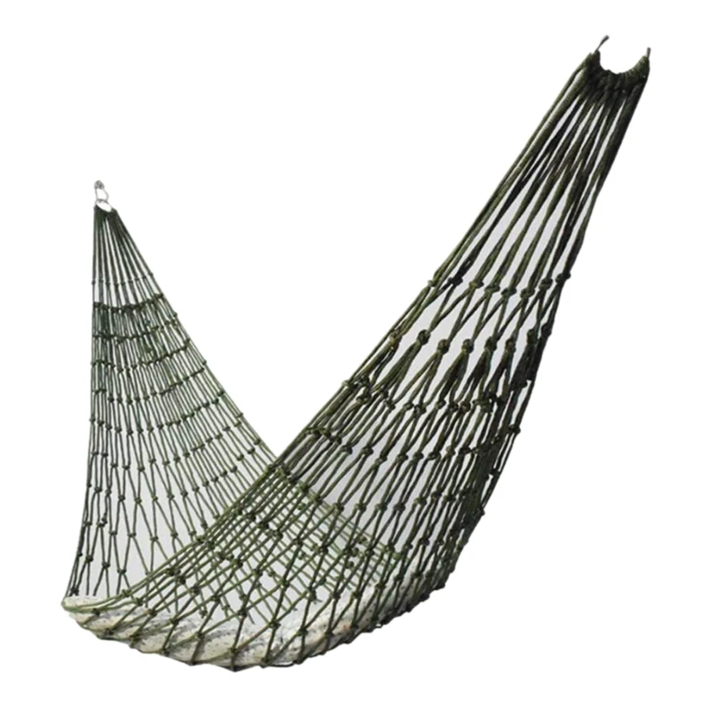 Portable Outdoor Sport Hammock, Outdoor Camping Hammock Mesh Net for Garden Beac