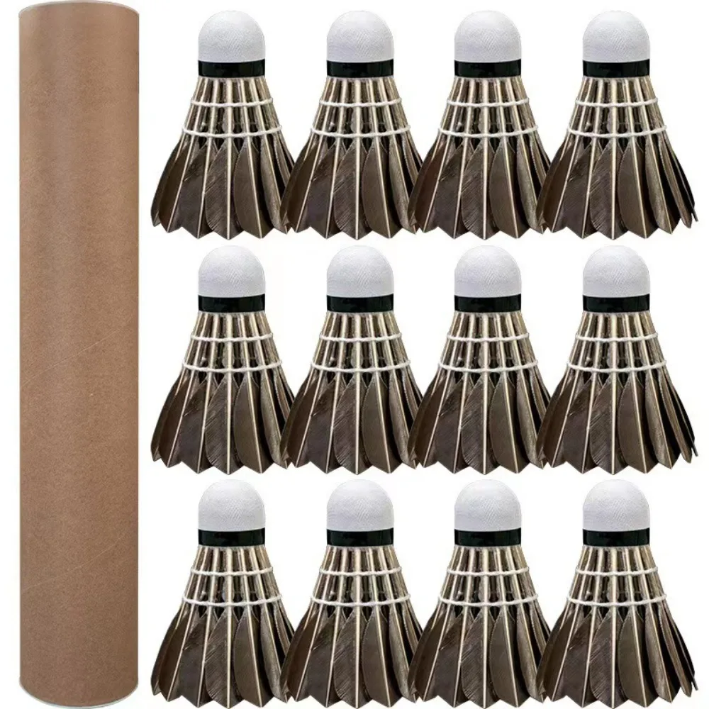 Professional Badminton Shuttlecock Black Goose Feather Badminton Shuttlecock Tra