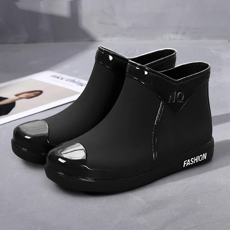 Rain, Boots, Women's Fashion 2023 ,New, Non-Slip Waterproof Short Tube Rubber Sh