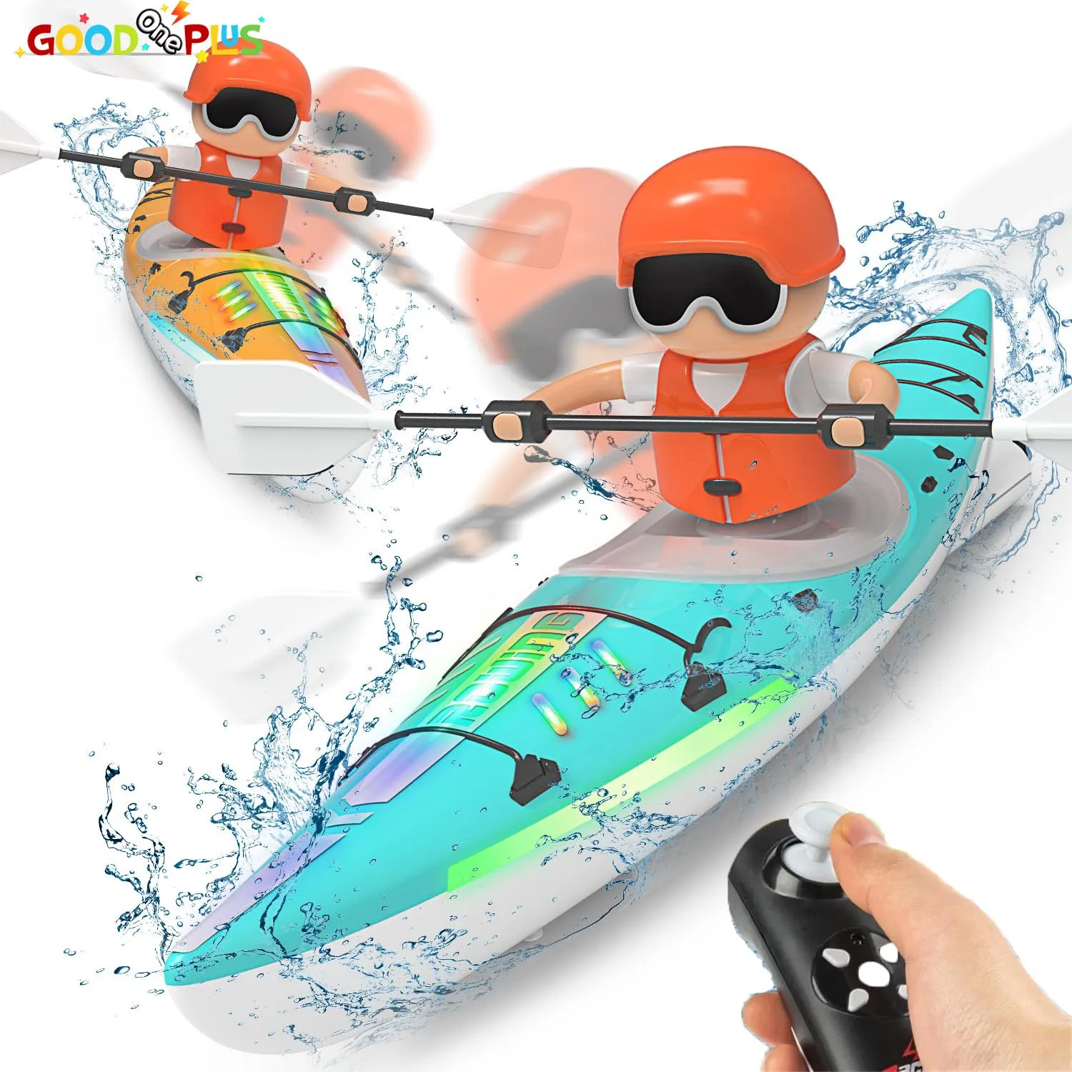 Rc Boat Kayak Racing Ship 2.4G Remote Control Rowing Boat Paddling Water Competi