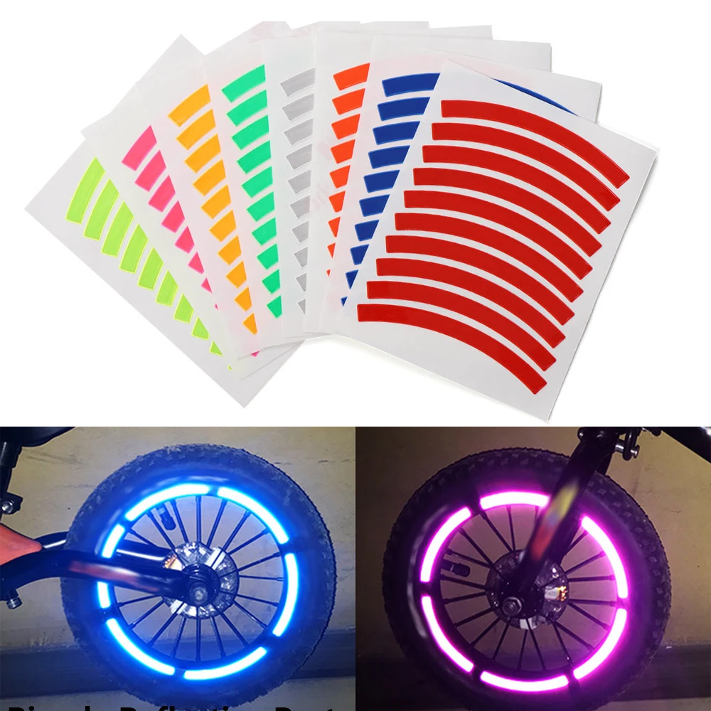 Reflective Tire Sticker Safety Sticker Color Kids Balance Bike Reflective Sticke