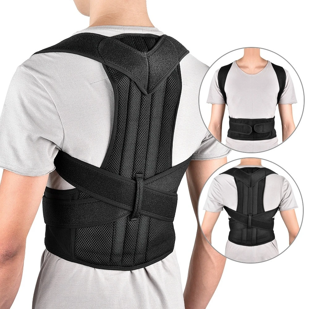 Hunchback Correction Belt Magnetic Back Support Belt For Posture Correction Adju