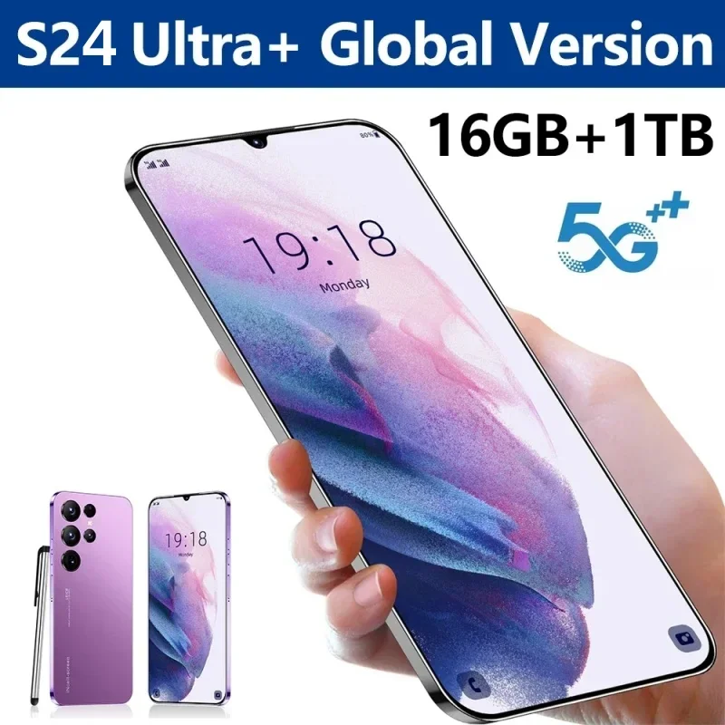 S24 Ultra Mobile Phones 6.8 HD Screen SmartPhone Original 16G+1T 5G Dual Sim Cel