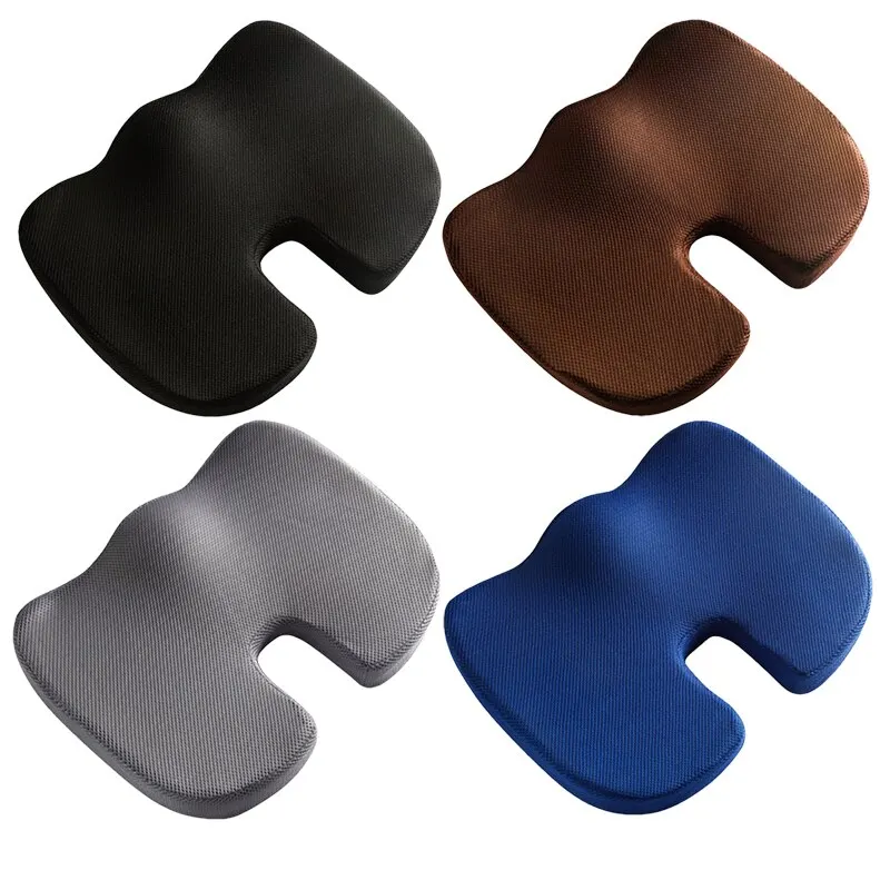 Massage Office Chair Cushion Pad Car U-Shape Seat Gel Cushion Travel Breathable 