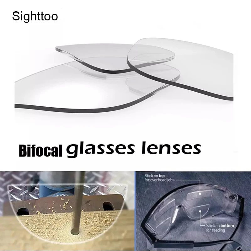Sighttoo Bifocal Reading Glasses Men Lens High Quality Magnifying Adhesive Lense