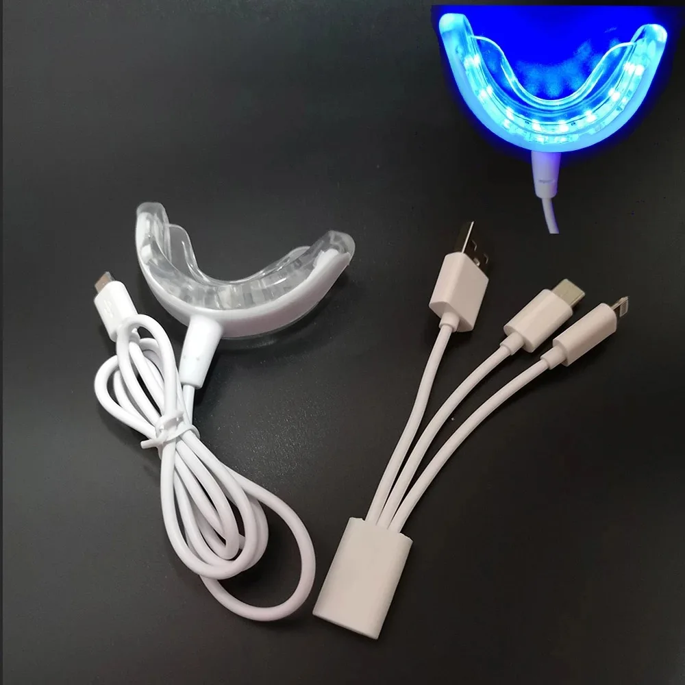 Smart LED Teeth Whitening Portable USB Charging Led Blue Light Dental Whitening 