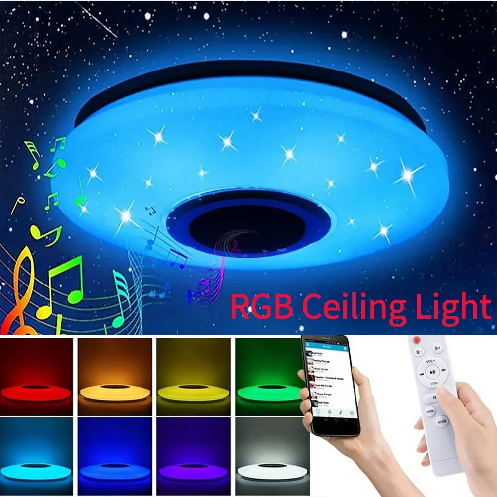 Smart RGB Ceiling Lamps Smart Modern Ceiling Lighting Bluetooth-compatible Home 