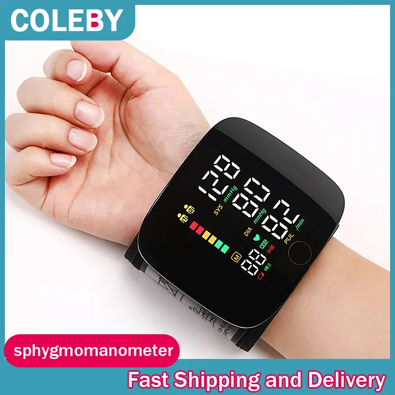 Sphygmomanometer Electronic Touch Screen Wrist Threecolor Automatic Voice Remind