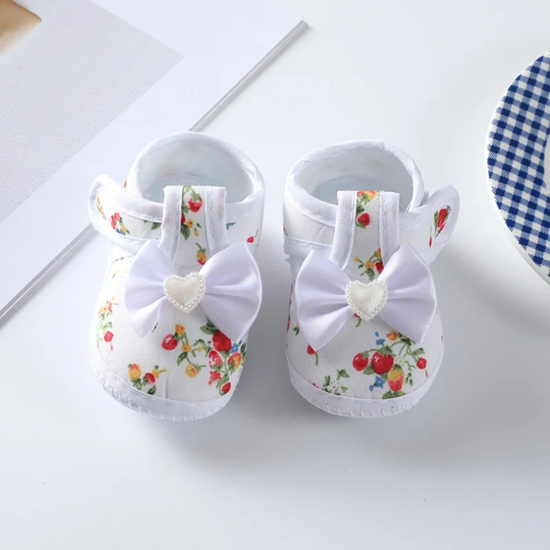 Spring Autumn Mother & Kids Baby Shoes Newborn Cute Bowknot Princess Crib Shoes 