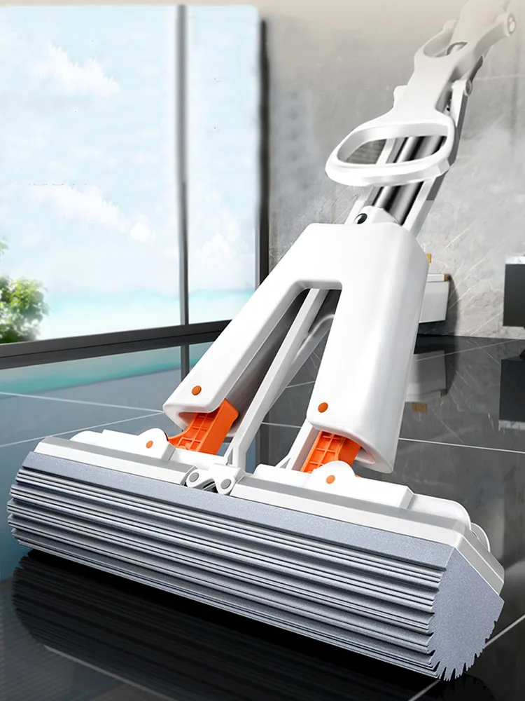 Squeeze Self-draining Collodion Mop Wood Floor Tiles Spin Household Cleaning Too