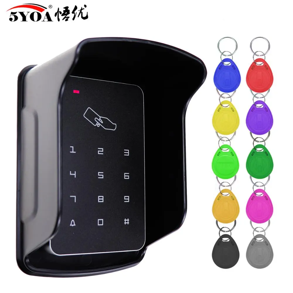 Standalone Access Controller RFID Access Control Keypad Waterproof Rainproof Cov