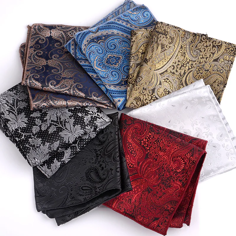 Suits Pocket Square For Men Printed Bandana Handkerchief Fashion Floral Business