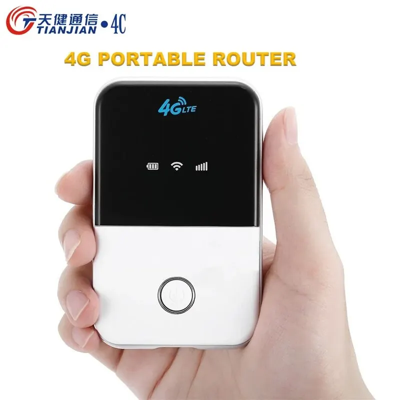 4G Wifi Router Mini 3G Lte Sim Card Wireless Modem with Battery Portable Pocket 