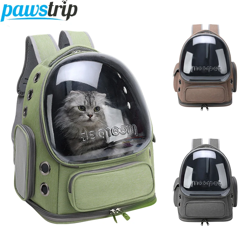 Transparent Pet Cat Carrier Bag Outdoor Travel Backpack for Cats Small Dogs Brea