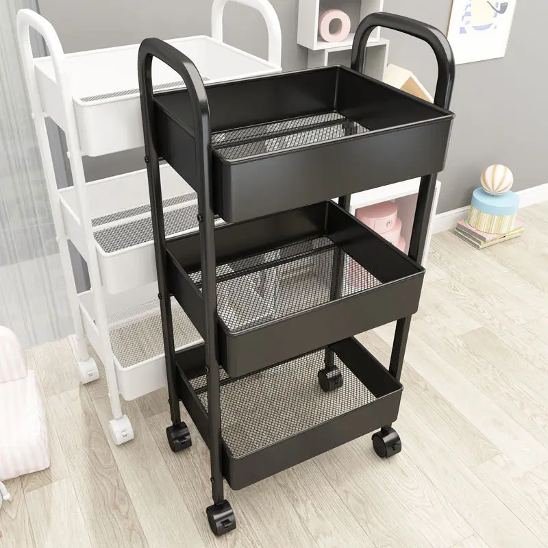 Trolley Rack Floor Multi-Layer Household Bedroom Baby Mobile Snack Kitchen Multi