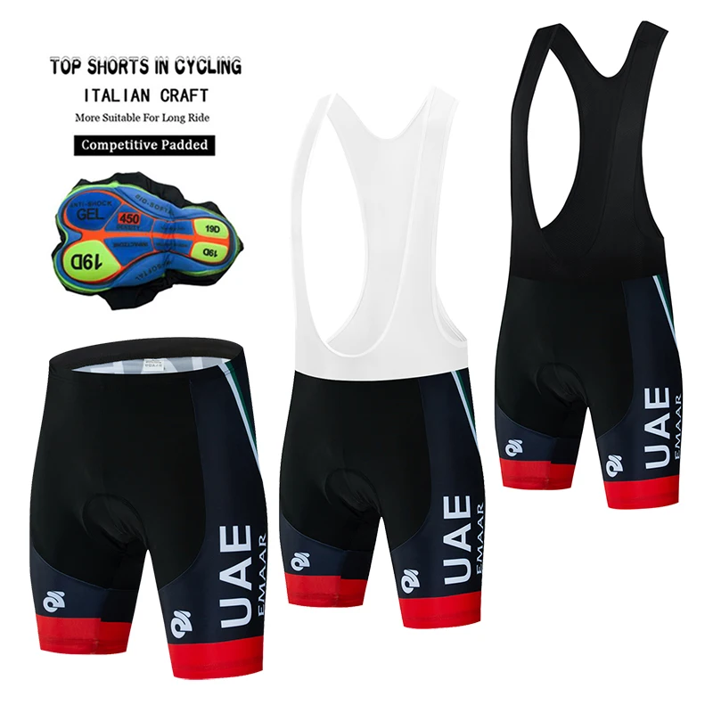 UAE Summer Cycling Bib Shorts Breathable Sport Mountain Bicycle Cycling Pants Bi