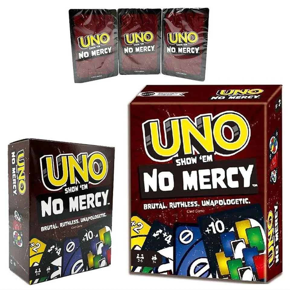 UNO NO MERCY Matching Card Game Dragon Ball Z Multiplayer Family Party Boardgame