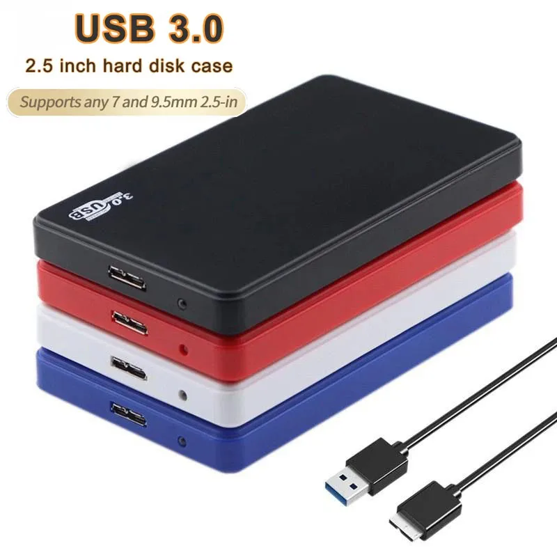 USB 3.0 To 2.5 Inch Hard Drive Case SATA HDD SSD Enclosure 5Gbps External Hard D