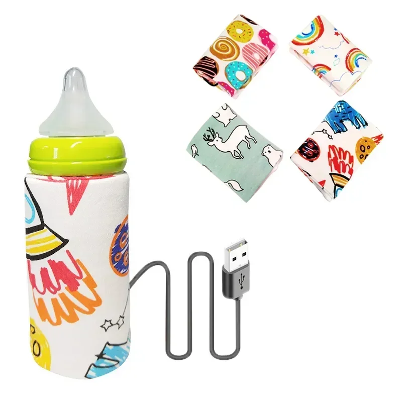 USB Milk Water Bottle Warmer Travel Stroller Insulated Baby Nursing Bottle Heate