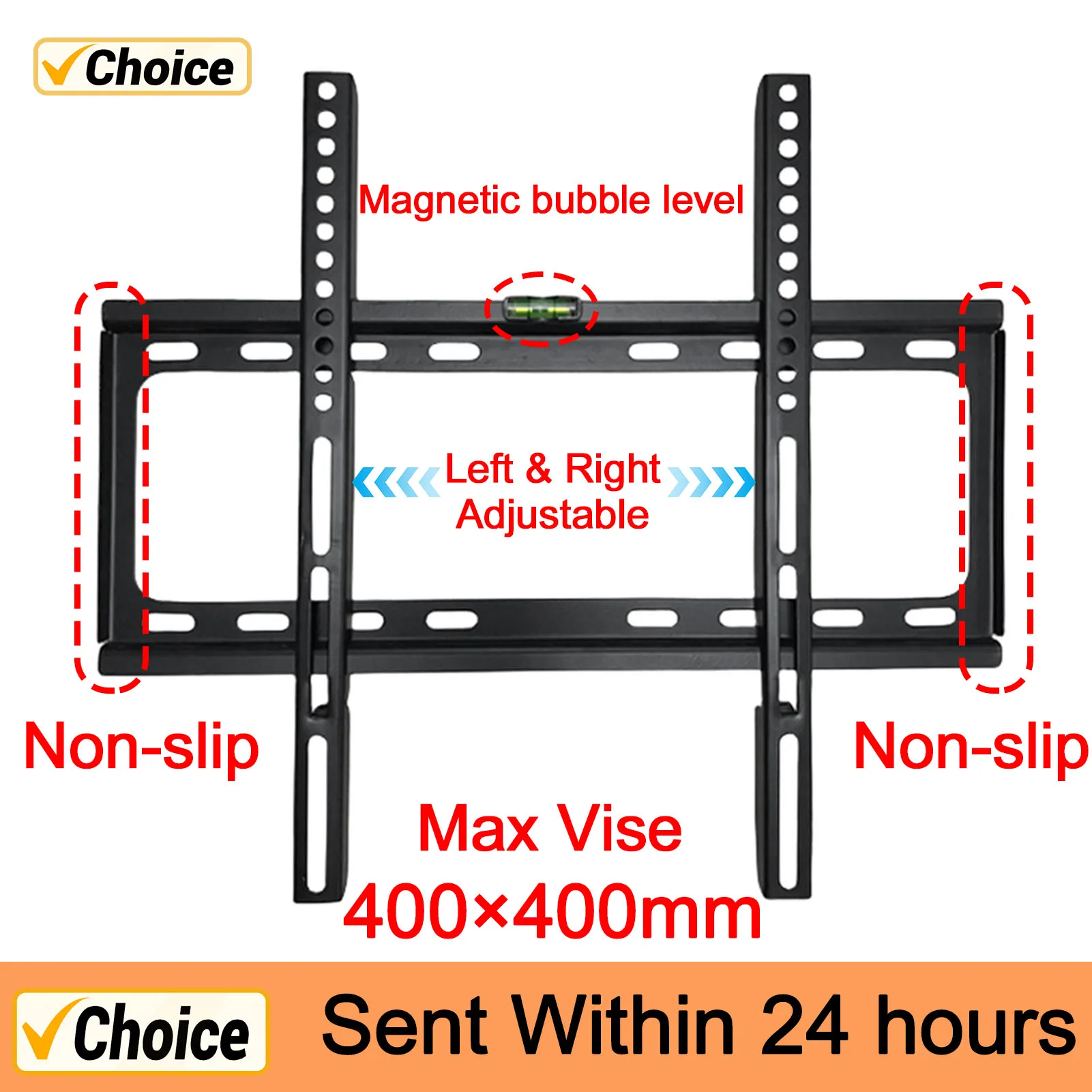 Universal Fixed Flat Panel TV Frame Strong Loading Capacity TV Wall Mount Cold R