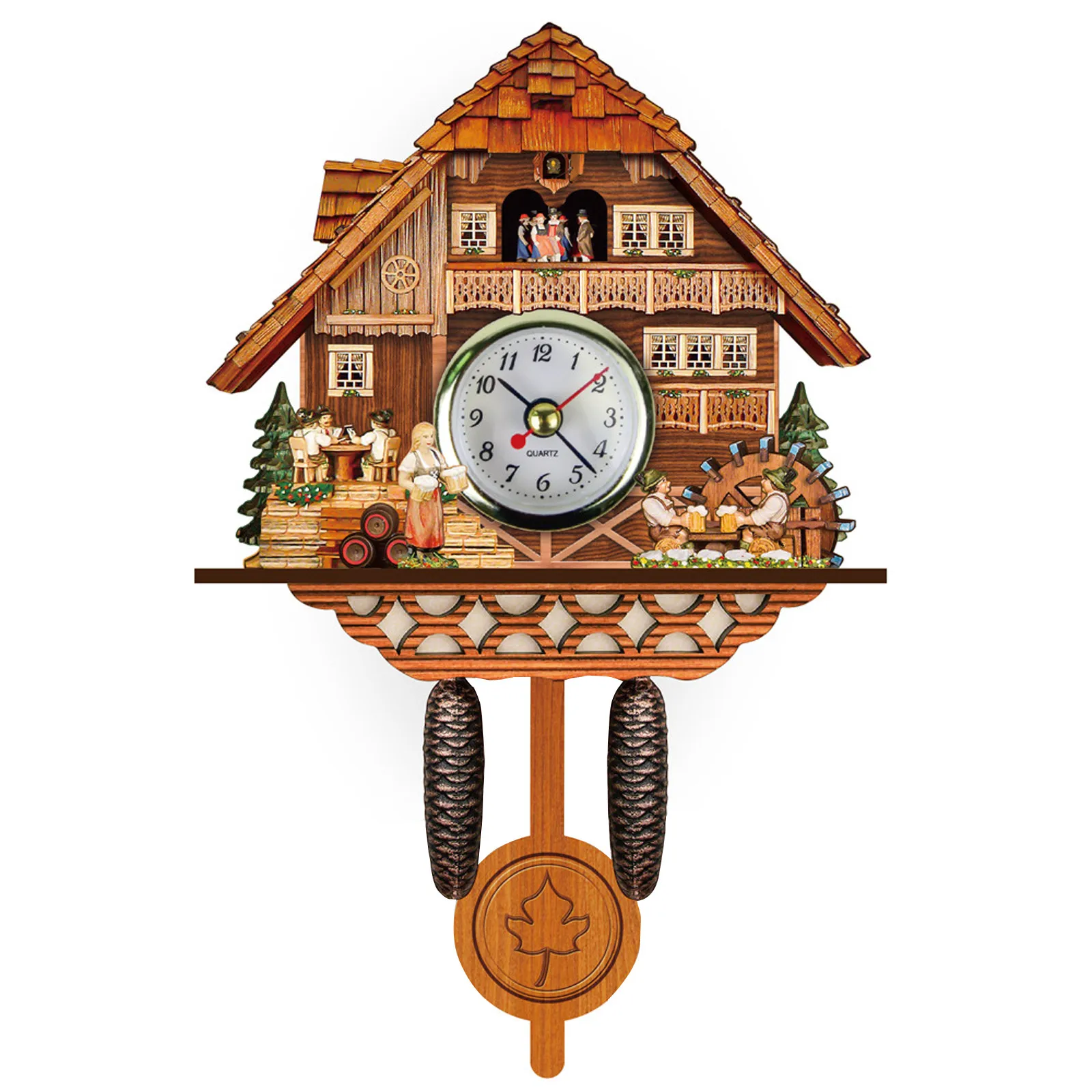 Vintage Wood Cuckoo Wall Clock Cuckoo Wall Clock Living Room Home Decor Clocks H