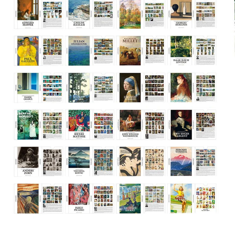 Wholesale Boxed Postcards Art Theme Greeting Message Invitation Card Gift Wish P